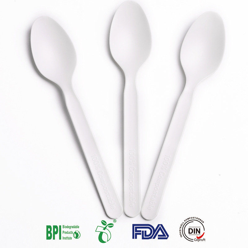 5 Inch 100% Biodegradable And Disposable CPLA Spoon