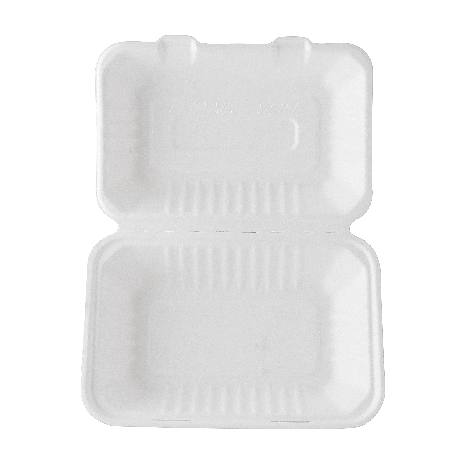 9''*6''*3'' Biodegradable Sugarcane Clamshell Boxes